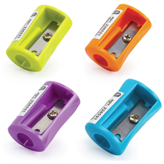 Точилка пифагор, без контейнера, пластиковая, ассорти