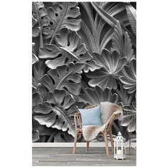 M04502-01 Фотообои Флизелиновые с виниловым покрытием Поверхности 3Д "Лепнина" 200х270 см Barton Wallpapers