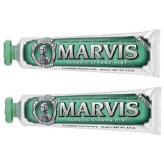 Комплект зубных паст Marvis Classic Strong Mint Классическая Насыщенная Мята, 2 шт 85 мл