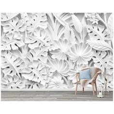 M04504-02 Фотообои Флизелиновые с виниловым покрытием Поверхности 3Д "Лепнина" 400х270 см Barton Wallpapers