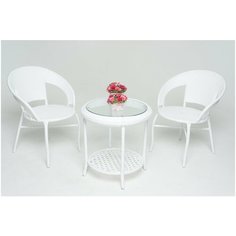 Комплект для отдыха GG-04-05-06 "WHITE" (два кресла + столик) Vinotti