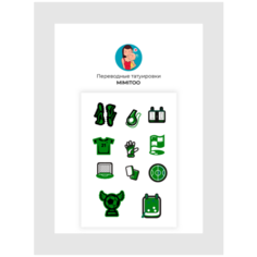 Временные тату / Временные татуировки / Переводные тату Футбол свисток Mimitoo