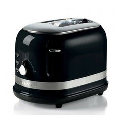 Функциональный тостер ARIETE Moderna, 3 режима/6 уровней прожарки, 815Вт, поддон для крошек, чёрный