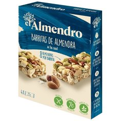 Набор премиальных испанских миндальных батончиков El Almendro с лесным орехом, семенами тыквы и солью нетто 84г (4 x 21г)