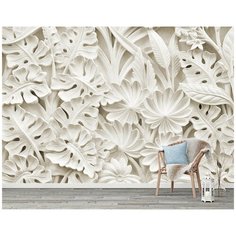 M04504-06 Фотообои Флизелиновые с виниловым покрытием Поверхности 3Д "Лепнина" 400х270 см Barton Wallpapers