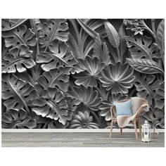 M04504-01 Фотообои Флизелиновые с виниловым покрытием Поверхности 3Д "Лепнина" 400х270 см Barton Wallpapers