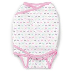 Конверт для пеленания SwaddleMe Kicksie сердечки, размер S/M Summer Infant