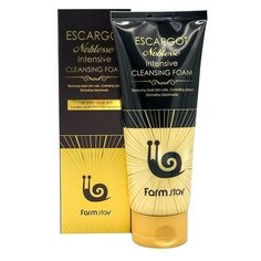 Очищающая пенка для лица с муцином королевской улитки FarmStay Escargot Noblesse Intensive Cleansing Foam 180 мл.
