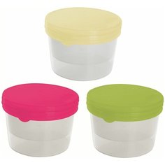 Набор контейнеров для продуктов 3шт 0,75л браво круглых Giaretti