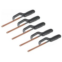 Ножовка-ручка с односторонним зубом с би металлической пилкой 300мм, 5 штук Jet Tools