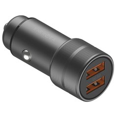 Автомобильное зарядное устройство EnergEA Alu drive 2 | алюминий 2xUSB, QC3, 2.4A, серый