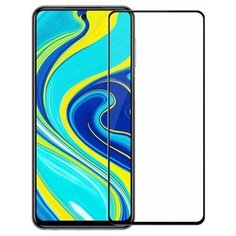 Стекло 3D Xiaomi Redmi Note 9S/Note 9 Pro черная рамка N2