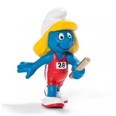 Фигурка Schleich Смурфетта участница эстафеты 20739