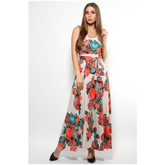 Модный длинный сарафан Mondigo (7033, бежевый, размер: 44)