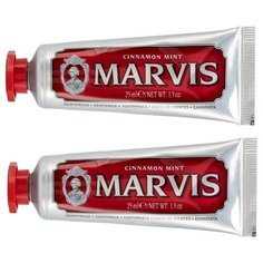Комплект зубных паст Marvis Cinnamon Mint Корица и мята, 2 шт по 25 мл