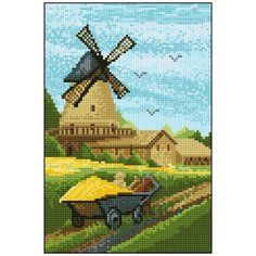 Алмазная мозаика Алмазная Фея 0067. Мельница