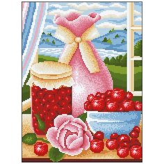 Алмазная мозаика Алмазная Фея 0042. Натюрморт с вишней