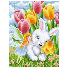 Алмазная мозаика Алмазная Фея 0097. Фея и зайчик