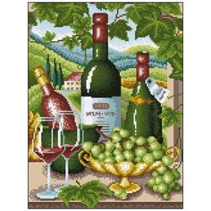 Алмазная мозаика Алмазная Фея 0085. Вино и виноград