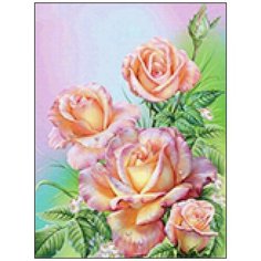 Алмазная мозаика Алмазная Фея A-0344. Нежность лепестков