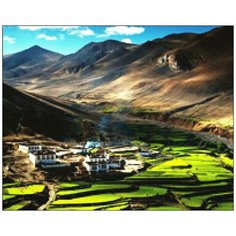 Алмазная мозаика Алмазная Фея A-0205. У подножия гор