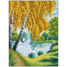 Алмазная мозаика Алмазная Фея 0080. Березки