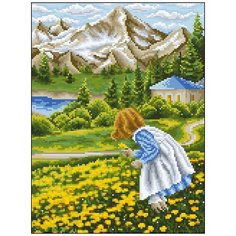 Алмазная мозаика Алмазная Фея 0139. Поле одуванчиков