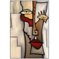 Алмазная мозаика Алмазная Фея A-0380. Кубизм