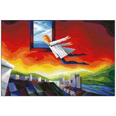 Алмазная мозаика Алмазная Фея 0121. Летящий человек