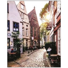 Алмазная мозаика Алмазная Фея A-0248. Вдоль по узкой улочке