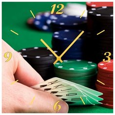 SvS Настенные часы SvS 3501658 Игра в покер СВС