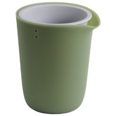 Горшок Qualy с автополивом Oasis Round Pot S 18 x 16 x 20 см зеленый/серый