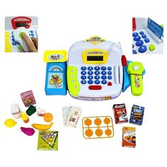 Детская игрушечная касса (сканер, весы, продукты, микрофон) Shantou Gepai