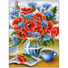 Алмазная мозаика Алмазная Фея 0110. Маки