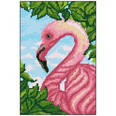 Алмазная мозаика Алмазная Фея 0030. Фламинго 2