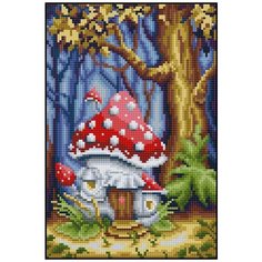 Алмазная мозаика Алмазная Фея 0157. Грибочек