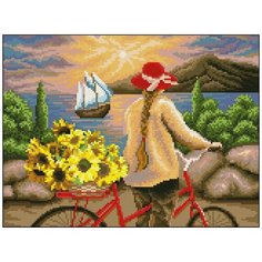 Алмазная мозаика Алмазная Фея 0122. Вечерняя прогулка