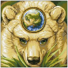 Алмазная мозаика Алмазная Фея 0164. Медведица мать-земля