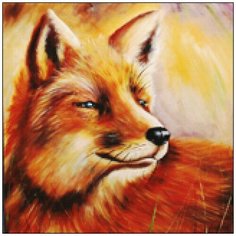 Алмазная мозаика Алмазная Фея A-0279. Огненная лиса