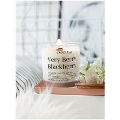Very berry blackberry / Очень ягодная - Ароматическая свеча из соевого воска с деревянным фитилем , свеча ароматическая, аромасвечи и свечи CANDLE ME