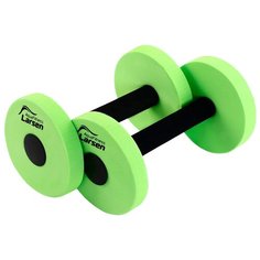 Аквагантель AquaFitness Larsen YP-27A (2шт) малой сопротивляемости графит/лайм