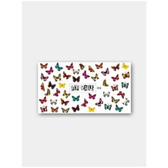 Слайдер (водные наклейки) для дизайна ногтей FN004 Бабочки FOR Nails