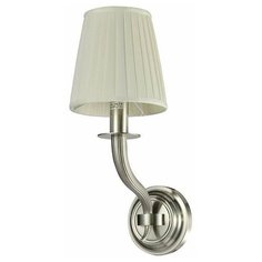 Настенный светильник Newport 7501/A new, E14, 60 Вт, кол-во ламп: 1 шт., цвет арматуры: никель, цвет плафона: бежевый