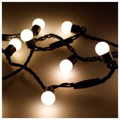 Светодиодная гирлянда ARD-BALL-CLASSIC-D17.5-10000-BLACK-100LED WARM (230V, 7W) (Ardecoled, IP65) 025584 (Arlight)