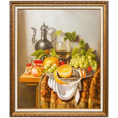 Картина маслом "Натюрморт с восточным кувшином" Дельцов Русская Живопись