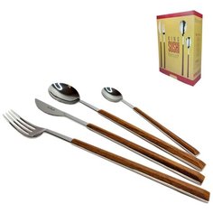 Столовые приборы Sushi King на 6 персон 24 предмета Mahogany (Mogano) Pintinox