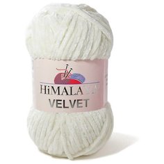 Пряжа Himalaya Velvet (Вельвет) 90008 молочный 100% полиэстер 100г 120м 5шт