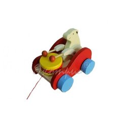 Каталка-стучалка Медведь Wood Fun