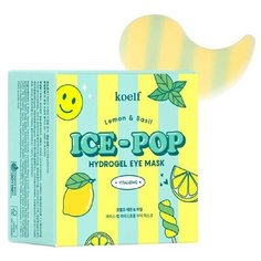 Осветляющие патчи для глаз с экстрактом лимона и базилика Koelf Ice-Pop Hydrogel Eye Mask