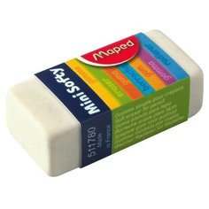 Ластик Maped SOFTY MINI мягкий малый, в картонном футляре 511780
